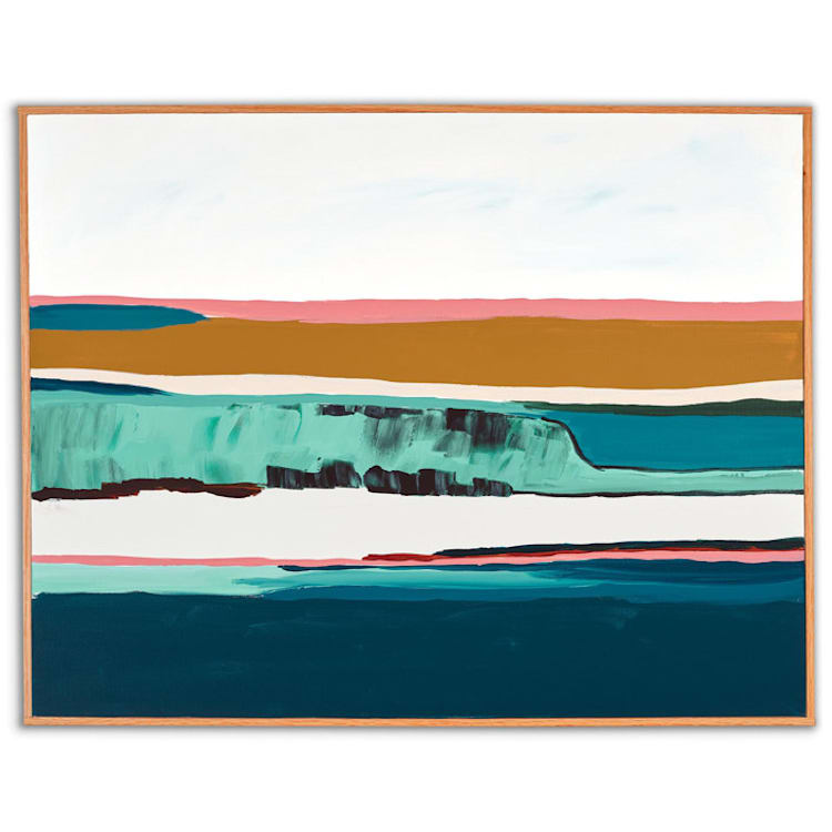 "Santa Cruz Seascape Series" - Original Painting in multicolor by Caryn Owen