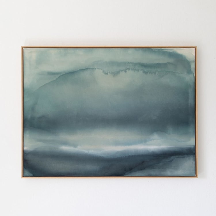 "Salt & Light" - Original Painting in blue by Rebecca King