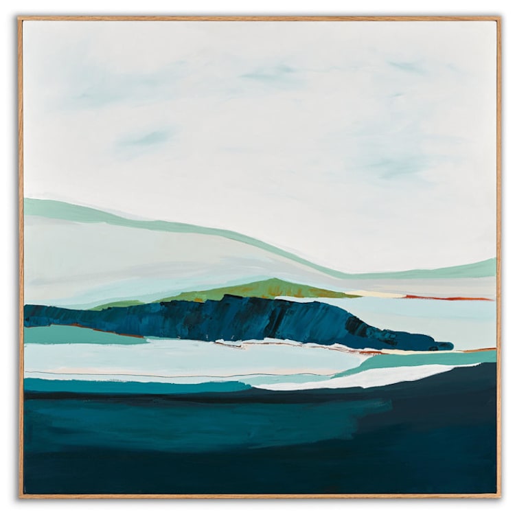 "Pacific Seascape Series" - Original Painting in blue by Caryn Owen