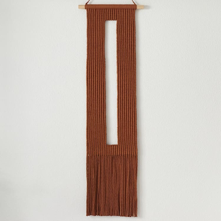"Keyhole in Rust" - Original Painting in brown by Bharti Trivedi
