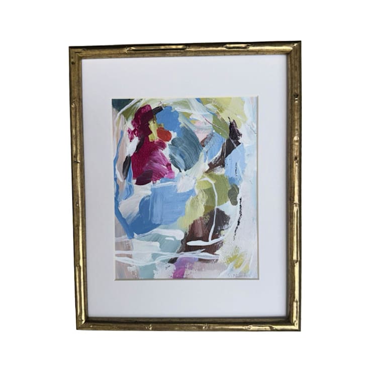 ""Hill Country Colors No. 2" - 12 x15 - Framed Original Painting" - Original Painting in multicolor by Sarah Mankin