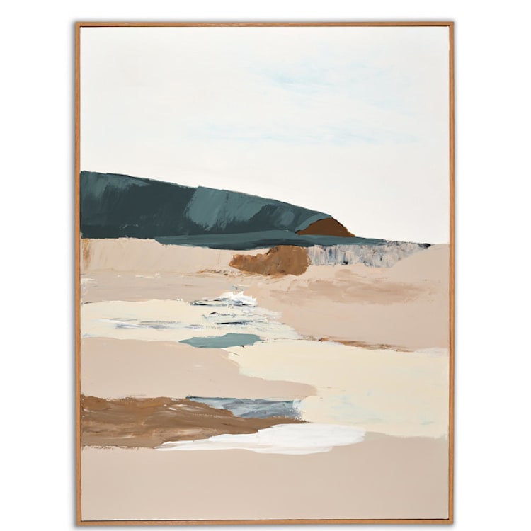 "Muted Seascape Series" - Original Painting in natural by Caryn Owen