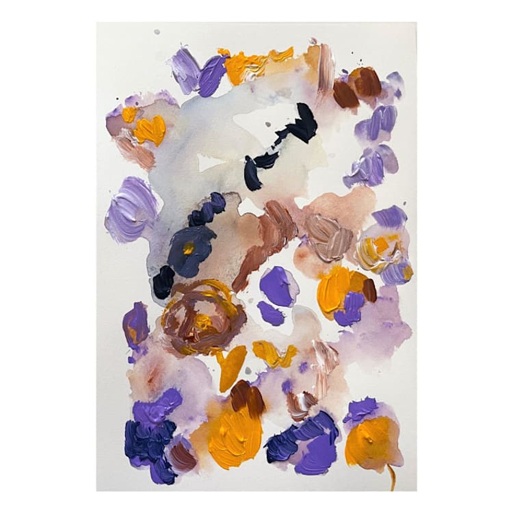 "Blooms #2" - Original Painting in multicolor by Suzanna Toole