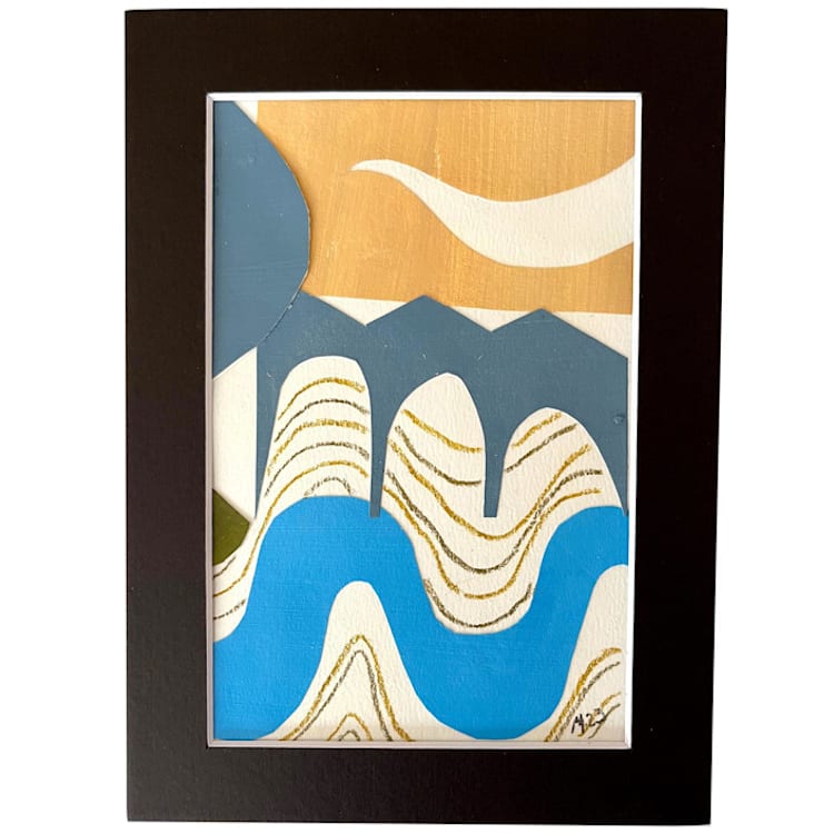 "River margin" - Original Painting in multicolorassorted-colors by Bethania Lima
