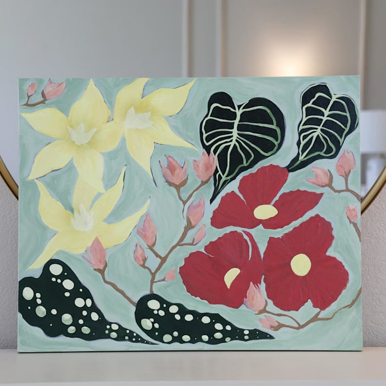"Splendor No. 1" - Original Painting in multicolorassorted-colors by Lauren Perkins