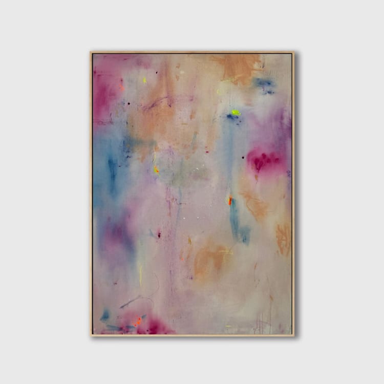 "Color Vibes" - Original Painting in multicolor by Karine Tonial Grimm