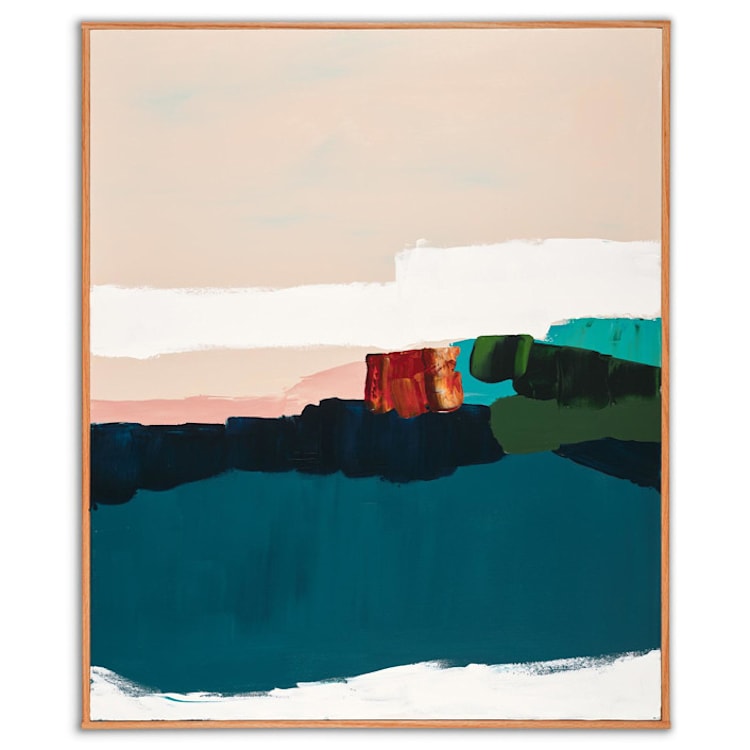 "Beach Bonfire" - Original Painting in multicolor by Caryn Owen