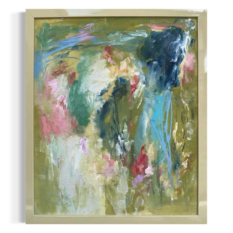 ""Every Good Thing" - 18 x 21 - Framed Original Painting" - Original Painting in multicolor by Sarah Mankin