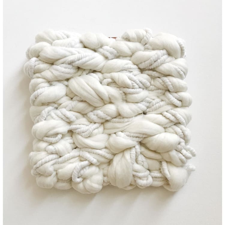 "Snow" - Original Painting in white by Meghan Shimek