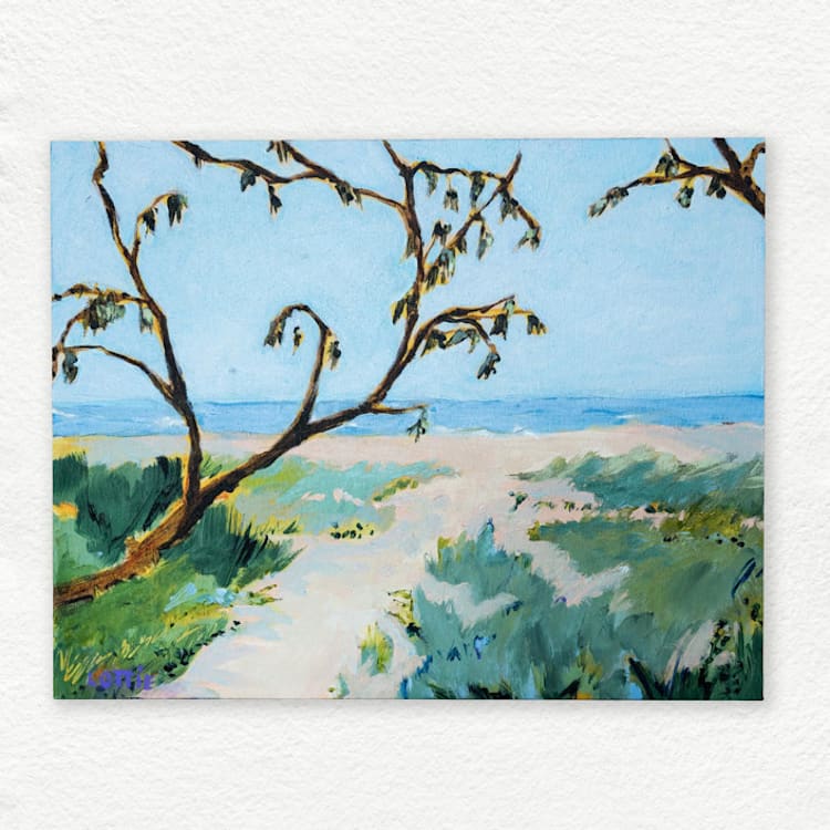 "Arbutus" - Original Painting in multicolor by Lottie Aldarwish