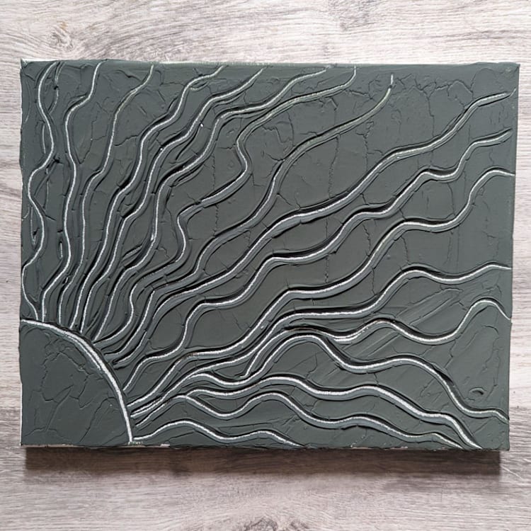 "Summer Sun" - Original Painting in green by The Savage Label