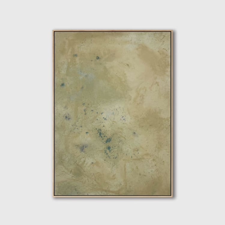 "Mystic Sands" - Original Painting in yellow by Karine Tonial Grimm