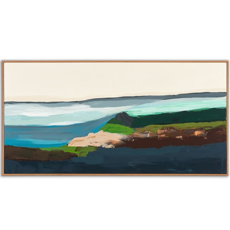 "Monterey Bay Series Long" - Original Painting in multicolorassorted-colors by Caryn Owen
