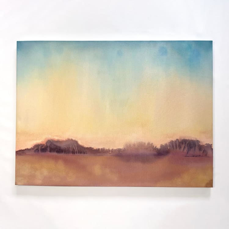 "The Edge of Day" - Original Painting in multicolorassorted-colors by Holly Whitcomb