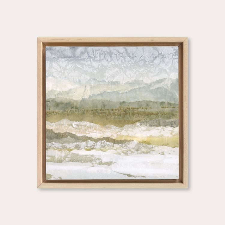 "Weightless Vista 2" - Original Painting in green by Lara Eckerman