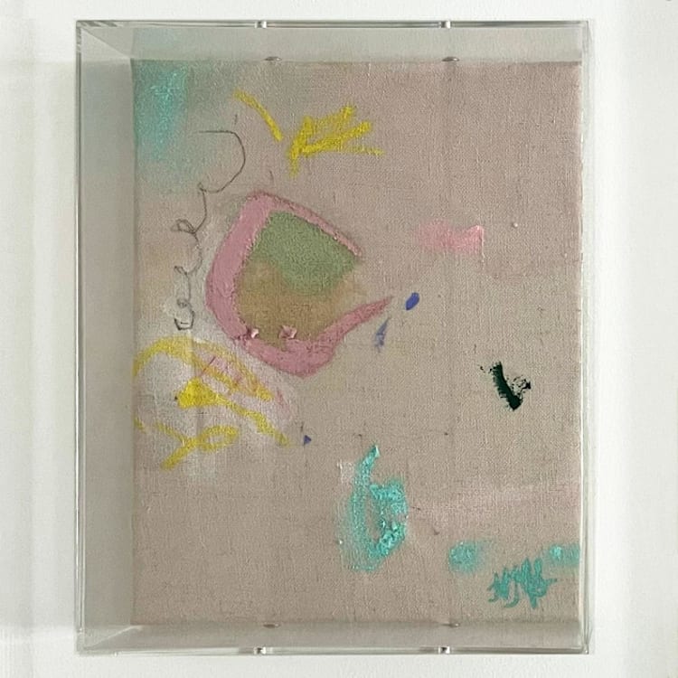 "The Details Are Getting Fuzzy" - Original Painting in multicolor by Nicole Simms