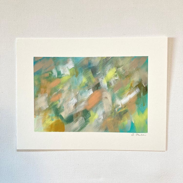"Untitled 20" - Original Painting in blue by Amy Mullen