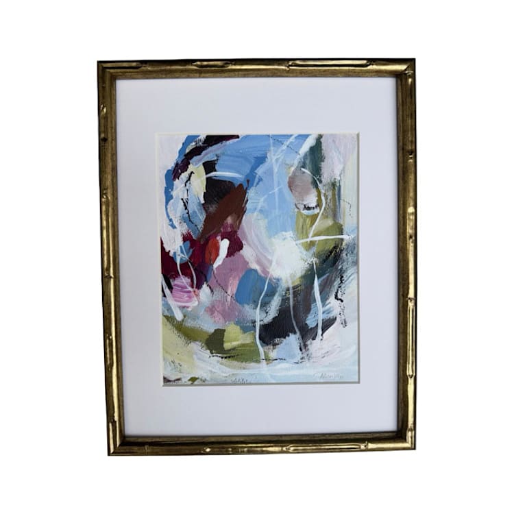 ""Hill Country Colors No. 1" - 12 x 15 - Framed Original Painting" - Original Painting in multicolor by Sarah Mankin