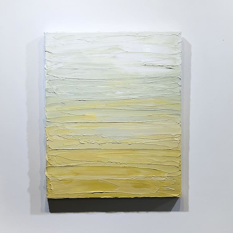 "buttercream" - Original Painting in yellow by Teodora Guererra