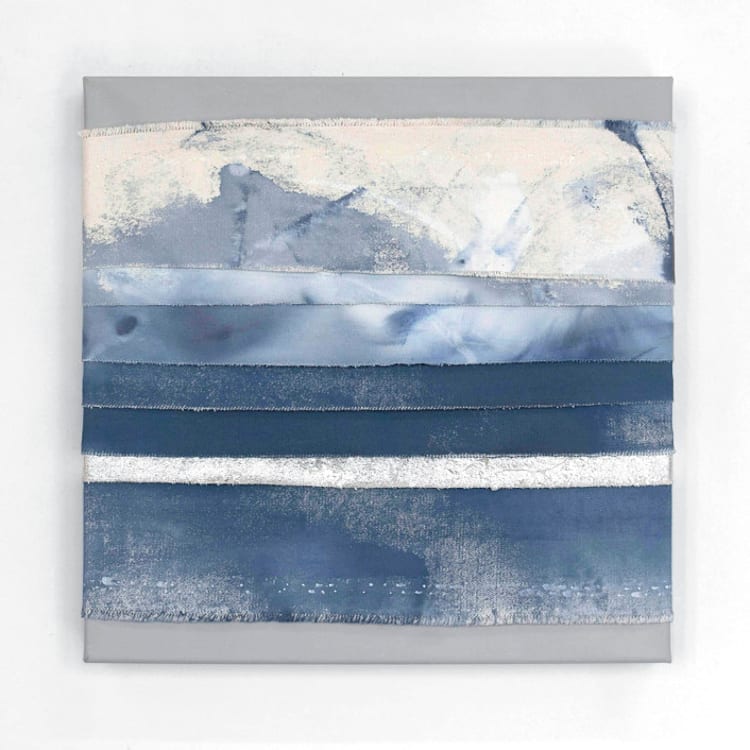 "Rising Tides No. 1 - Original" - Original Painting in blue by Julia Contacessi