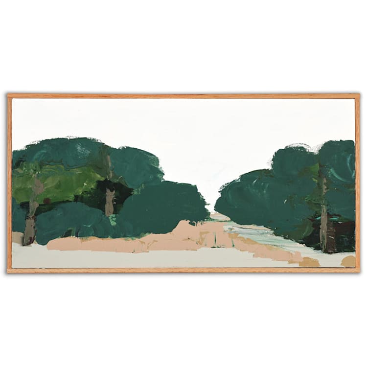"Santa Cruz Oaks" - Original Painting in green by Caryn Owen