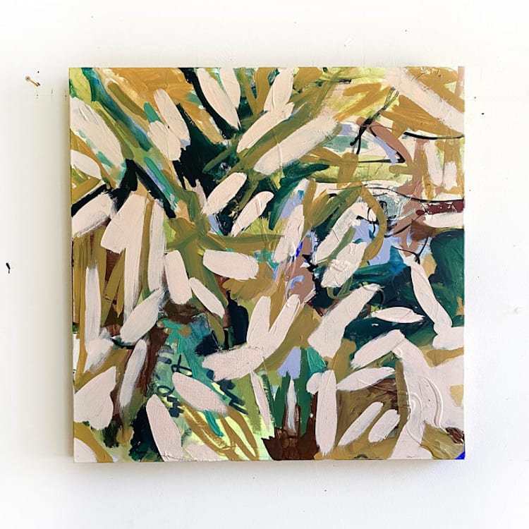 "Jungle Out There" - Original Painting in beige by Jessalin Beutler
