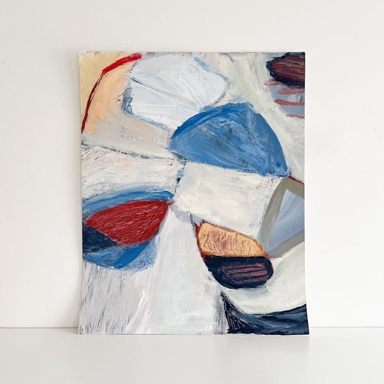 "Gather Round" - Original Painting in multicolorassorted-colors by Mary Gaspar