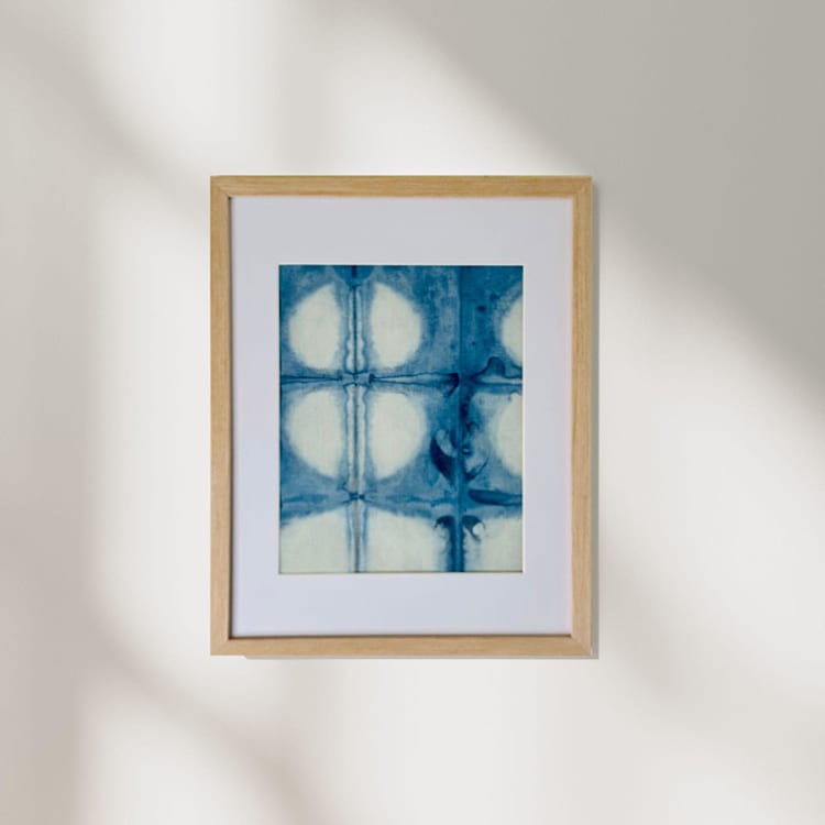 "Indigo Echoes" - Original Painting in blue by Hilary L Hahn