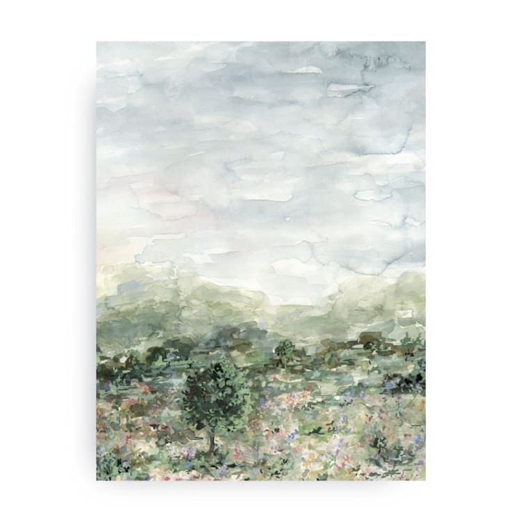 "Still Fields ll" - Original Painting in green by Kate Nelson