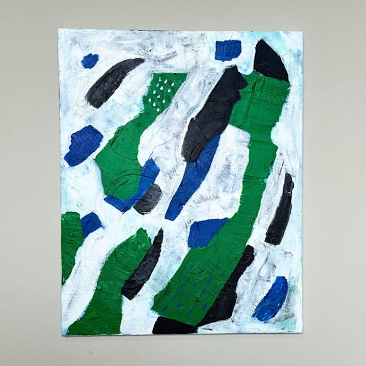 "Echoes of Nature" - Original Painting in green by Summer Tali Hilty
