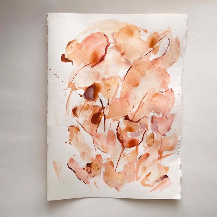 "Summer Breeze" - Original Painting in copper by Suzanna Toole