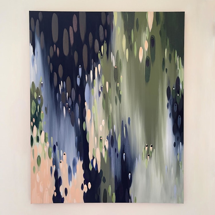 "Reeves Rain" - Original Painting in multicolor by Melissa Stone Mangham