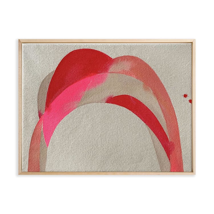 "Daybreak no2" - Original Painting in red by Christina Flowers