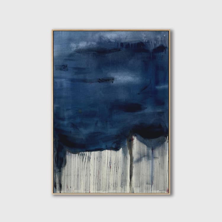 "Infinidade Azul" - Original Painting in blue by Karine Tonial Grimm