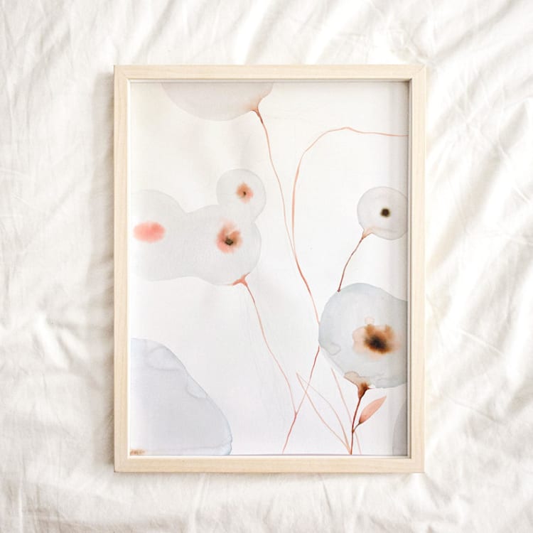 "Serena IV" - Original Painting in white by jinseikou