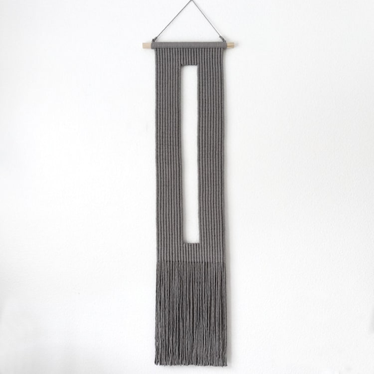 "Keyhole II" - Original Painting in gray by Bharti Trivedi