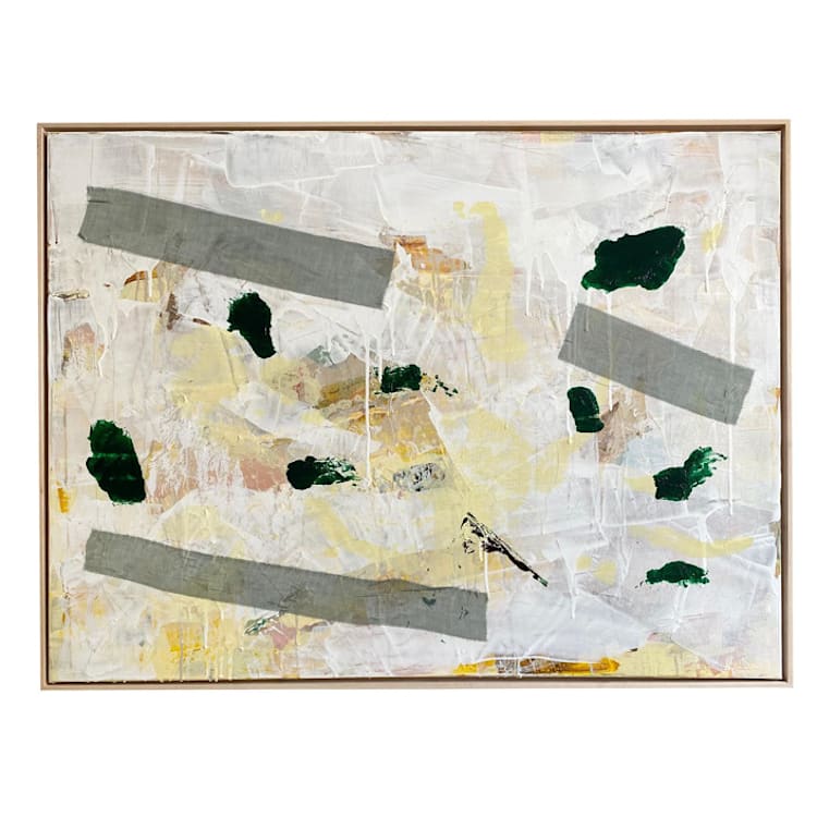 "Quiet Wisdom" - Original Painting in white by Jessalin Beutler