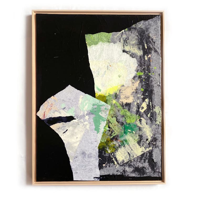 "Song Moon" - Original Painting in black by Jessalin Beutler