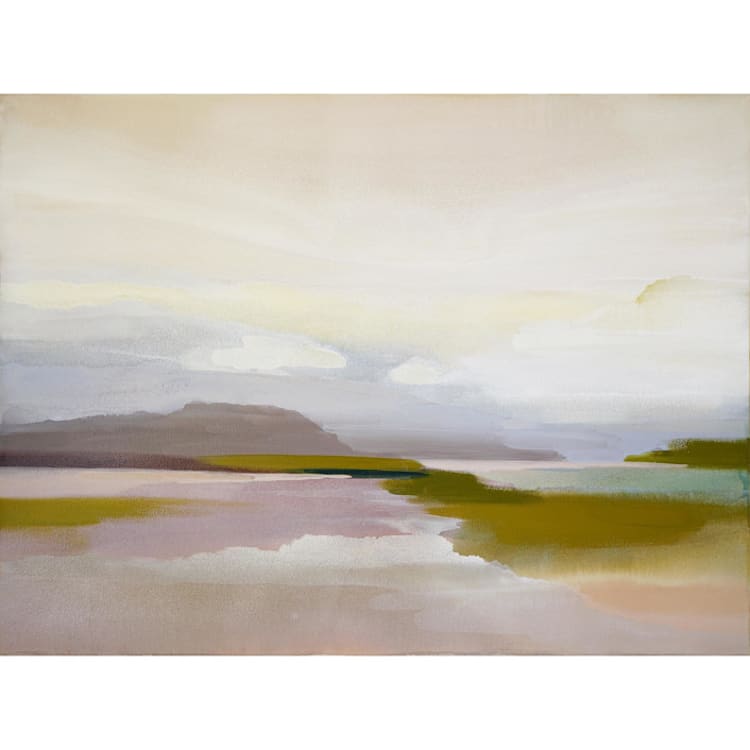 "Viola Island Shore" - Original Painting in purple by Shina Choi