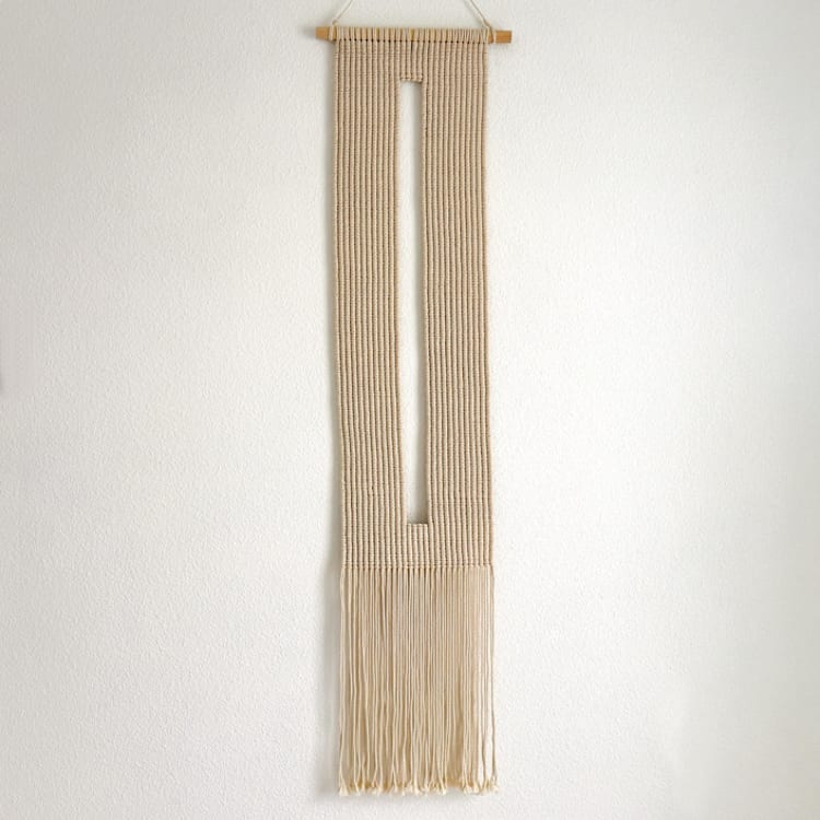 "Keyhole Wall Hanging" - Original Painting in natural by Bharti Trivedi