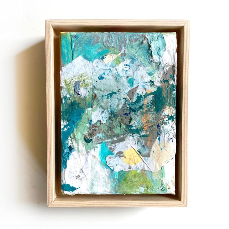 "Tropical Waters" - Original Painting in blue by Jessalin Beutler