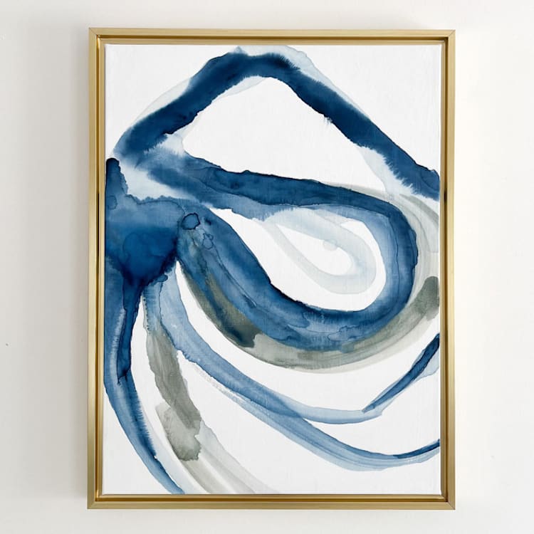 "Summer Cell 2" - Original Painting in blue by Mary Gaspar