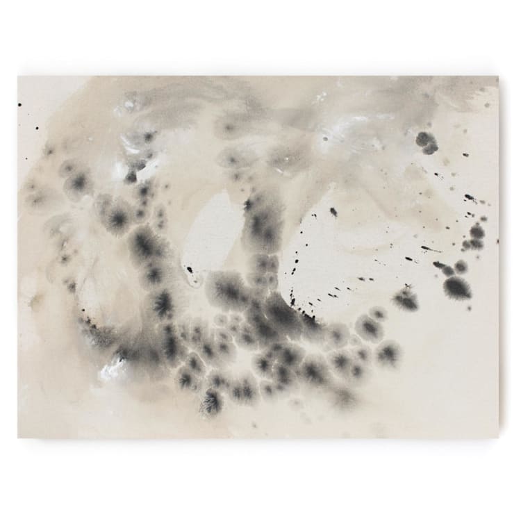 "Recurring Thoughts" - Original Painting in beige by Christa