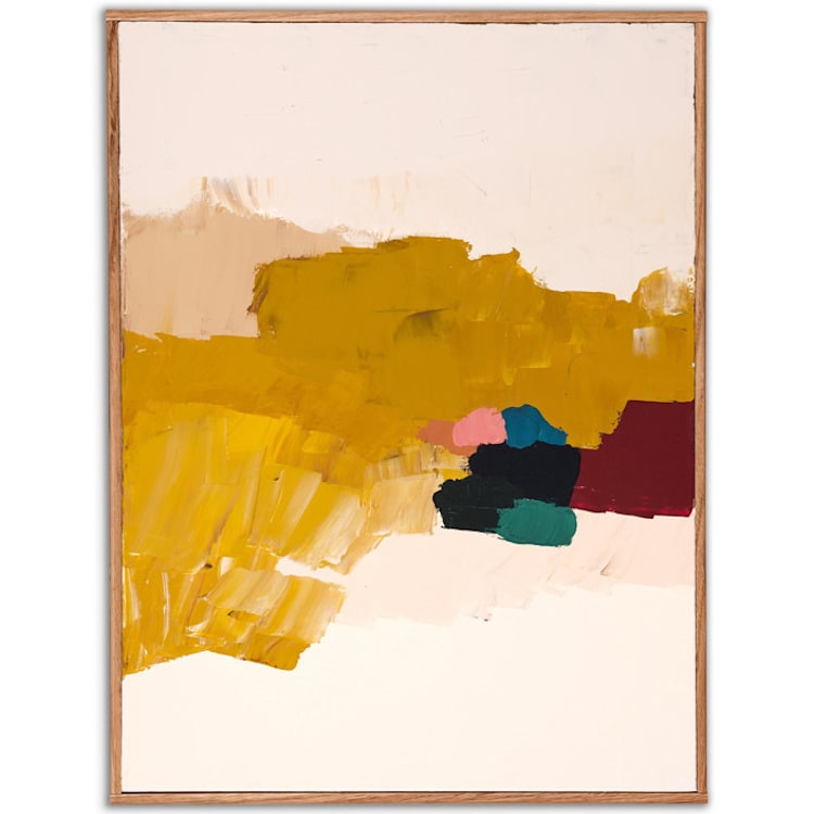"Beach Party" - Original Painting in yellow by Caryn Owen
