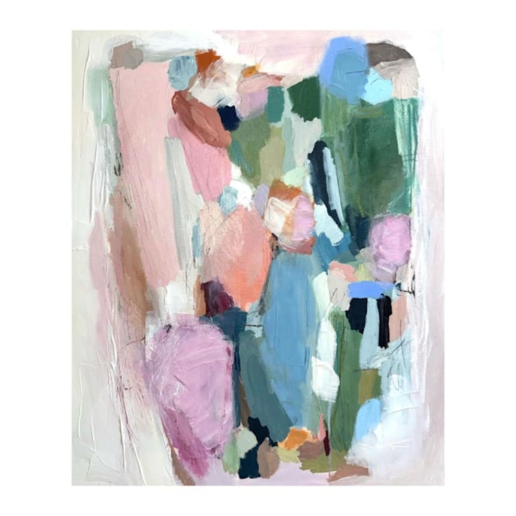"“No Place to Be But Here” – 20 × 24 – Original Painting" - Original Painting in multicolor by Sarah Mankin