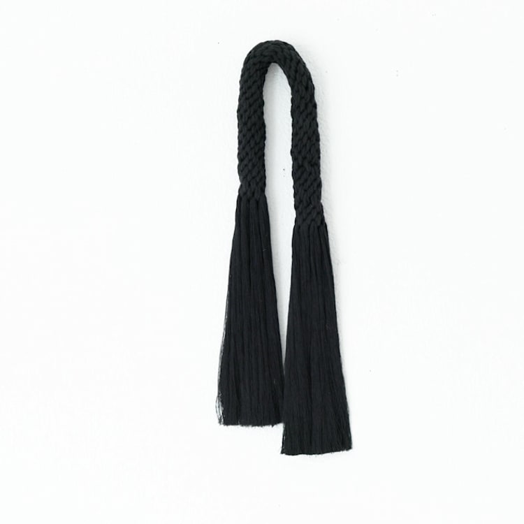"Knotted rope arch in black" - Original Painting in black by Bharti Trivedi