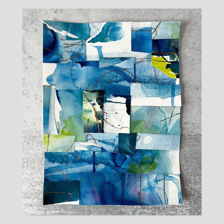 "New Realities no. 06" - Original Painting in multicolor by Jocelyn Elizabeth