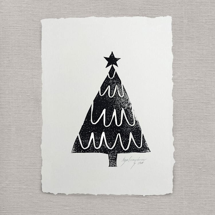 "Tinsel" - Original Painting in black by Maja Cunningham