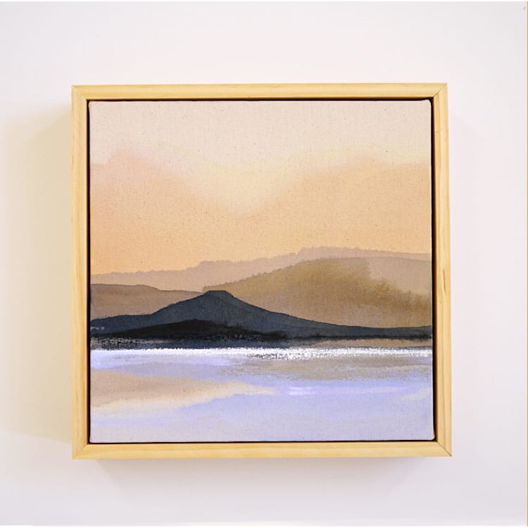 "Before Sundown" - Original Painting in brown by Shina Choi