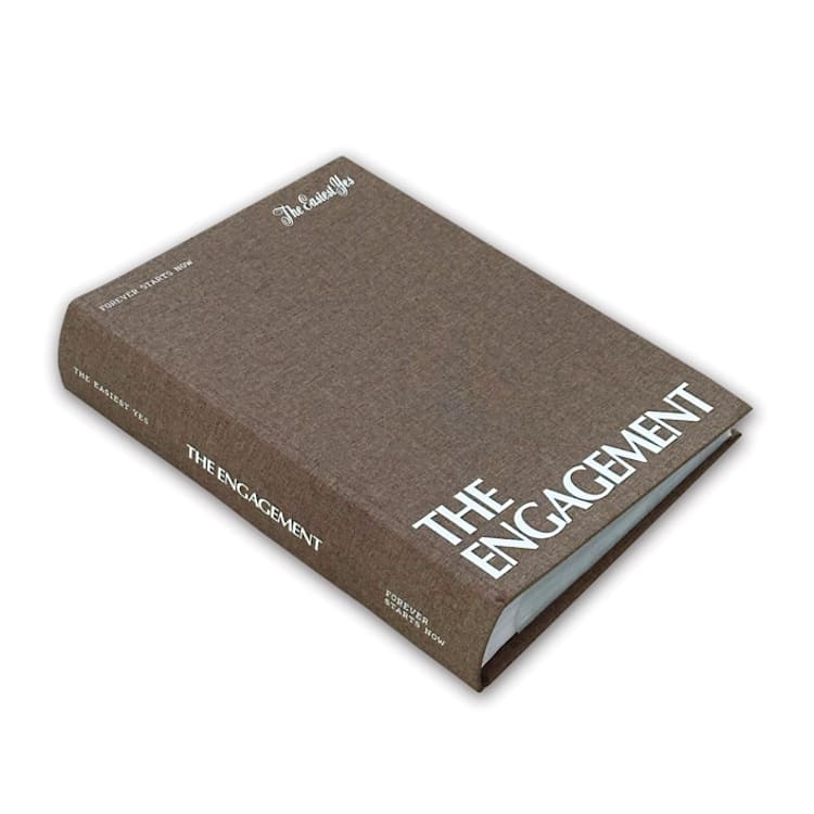 "Engagement Photo Album - Brown" - Wedding Albums and Scrapbooks in brown by The Ceremony Club
